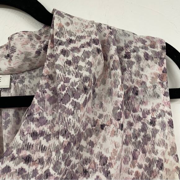Rachel Zoe Purple Abstract Print Sleeveless Blouse Womens M Flowy Classic Top - Picture 6 of 10
